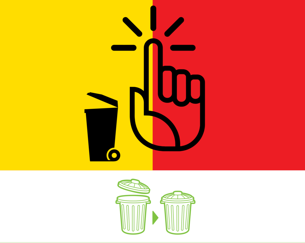 couvercle poubelle grise